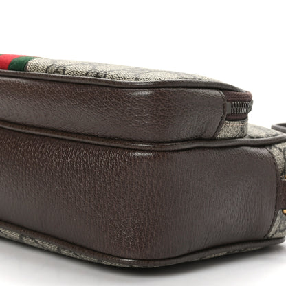 Gucci GG Supreme Monogram Calfskin Web Small Ophidia Messenger Bag Beige Ebony New Acero 9 of 9