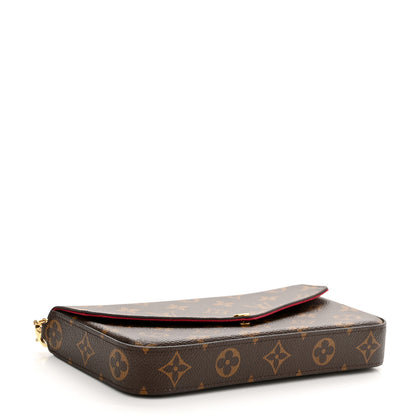 Louis Vuitton Monogram Pochette Felicie Chain Wallet Fuchsia 5 of 10