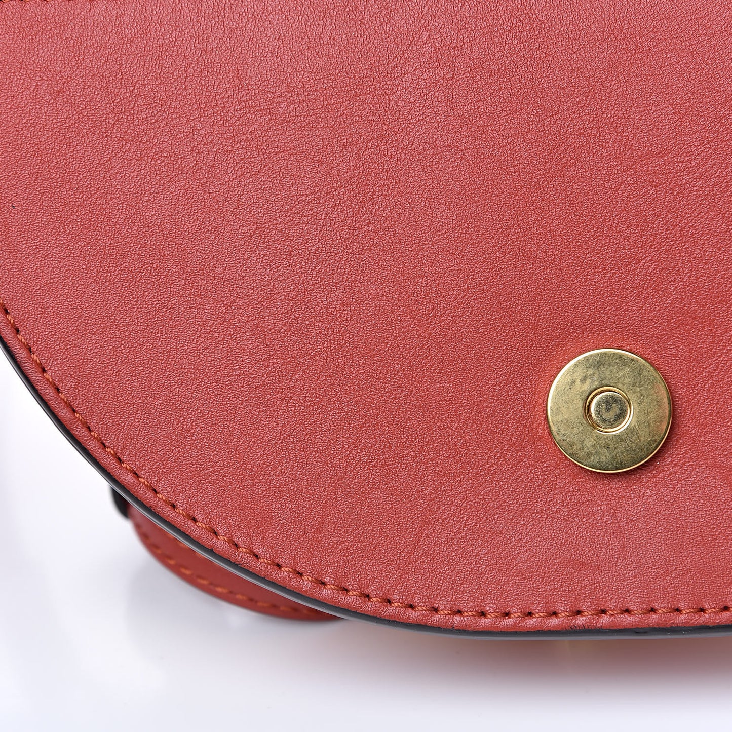 Calfskin Lambskin Small Quilted Studded Nile Bracelet Minaudiere Bag Sepia Red