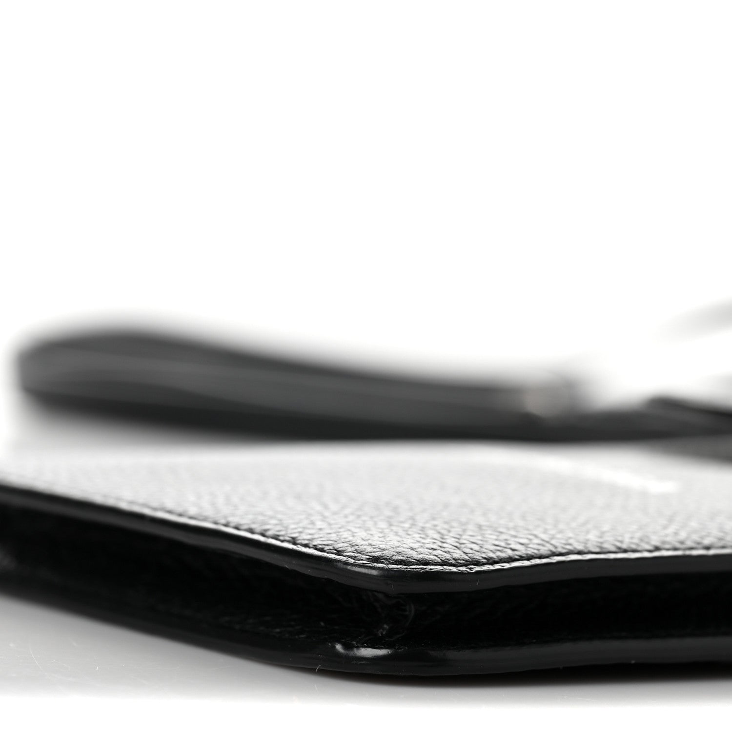 Balenciaga Grained Calfskin Cash Phone Holder Wallet Black 8 of 8
