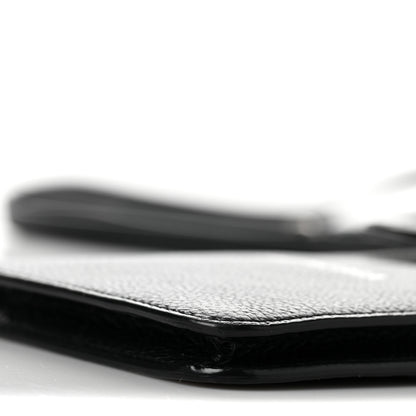 Balenciaga Grained Calfskin Cash Phone Holder Wallet Black 8 of 8