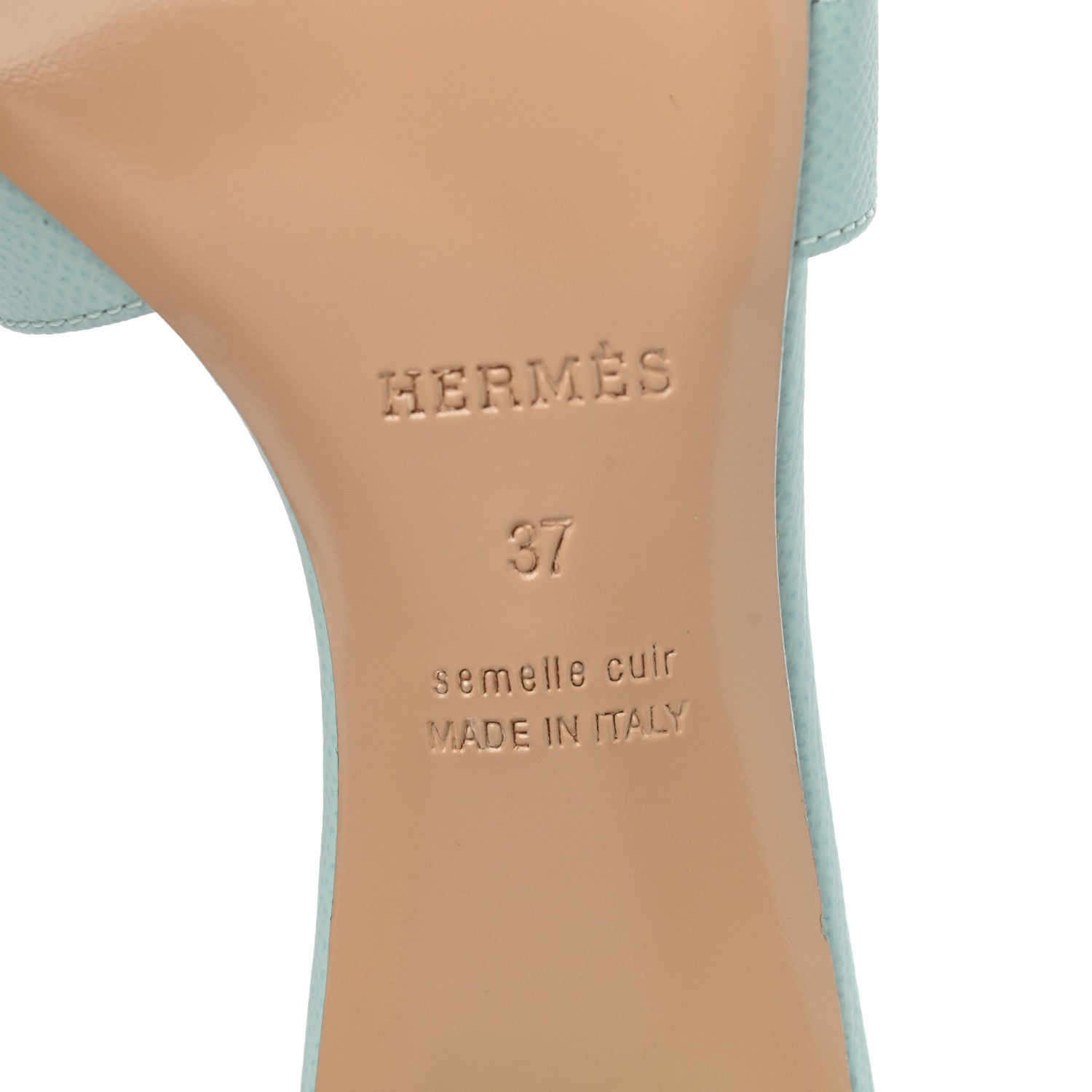 Hermes Epsom Oasis Sandals 37 Vert Embrun 6 of 8