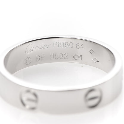 Cartier Platinum 5.5mm LOVE Ring 64 10.75 4 of 4