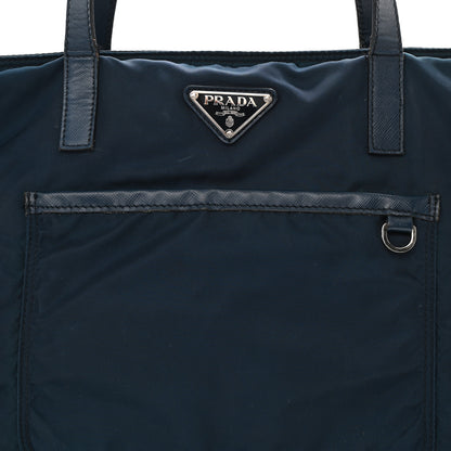 Prada Tessuto Nylon Tote Blue 7 of 16