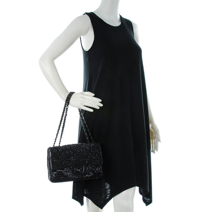 Chanel Sequin Lambskin Medium Moonlight on Water Flap Black 2 of 8