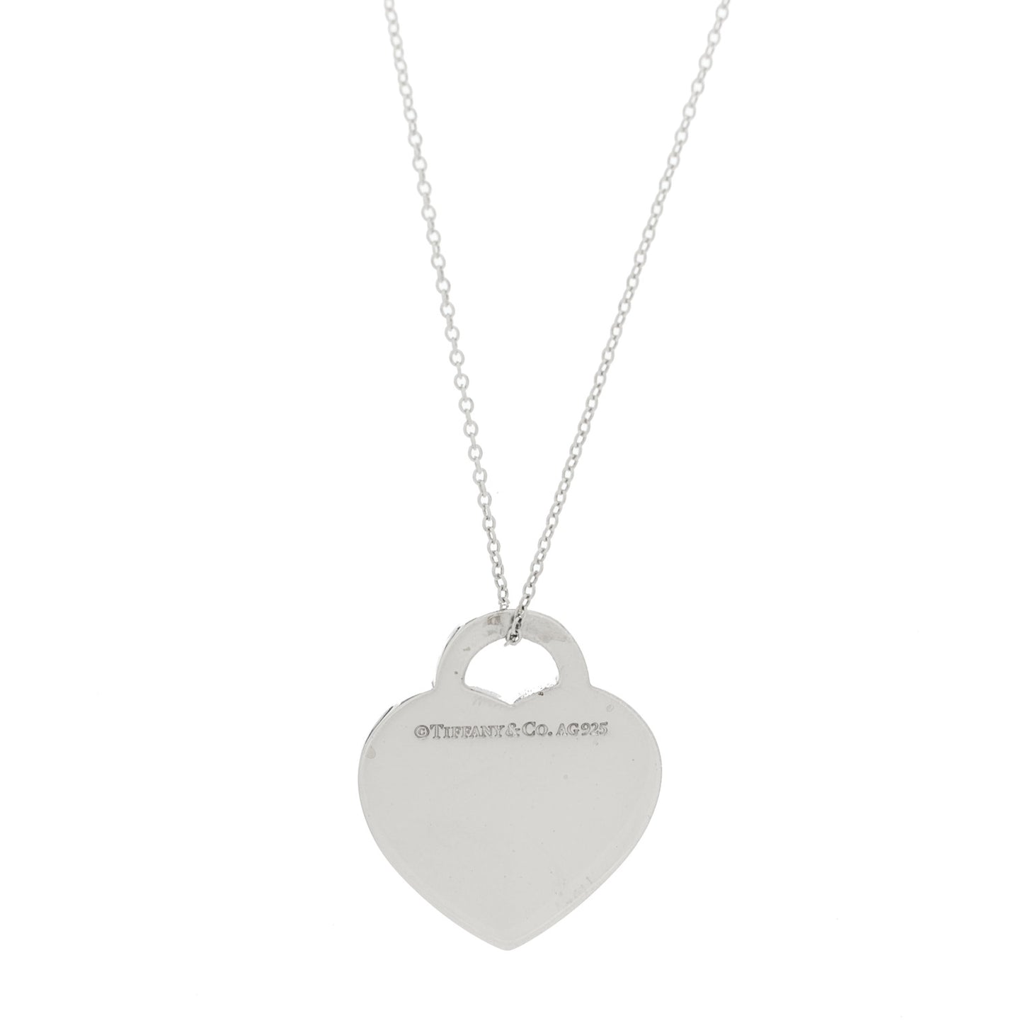 Sterling Silver Medium Return to Tiffany Heart Pendant Necklace