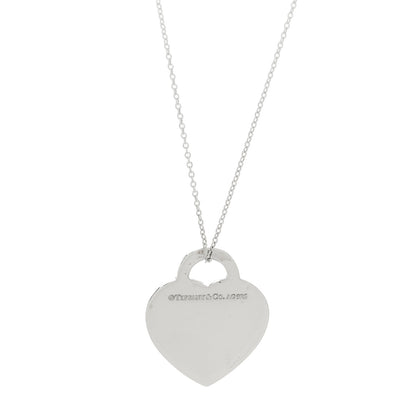 Tiffany Sterling Silver Medium Return to Tiffany Heart Pendant Necklace 6 of 6