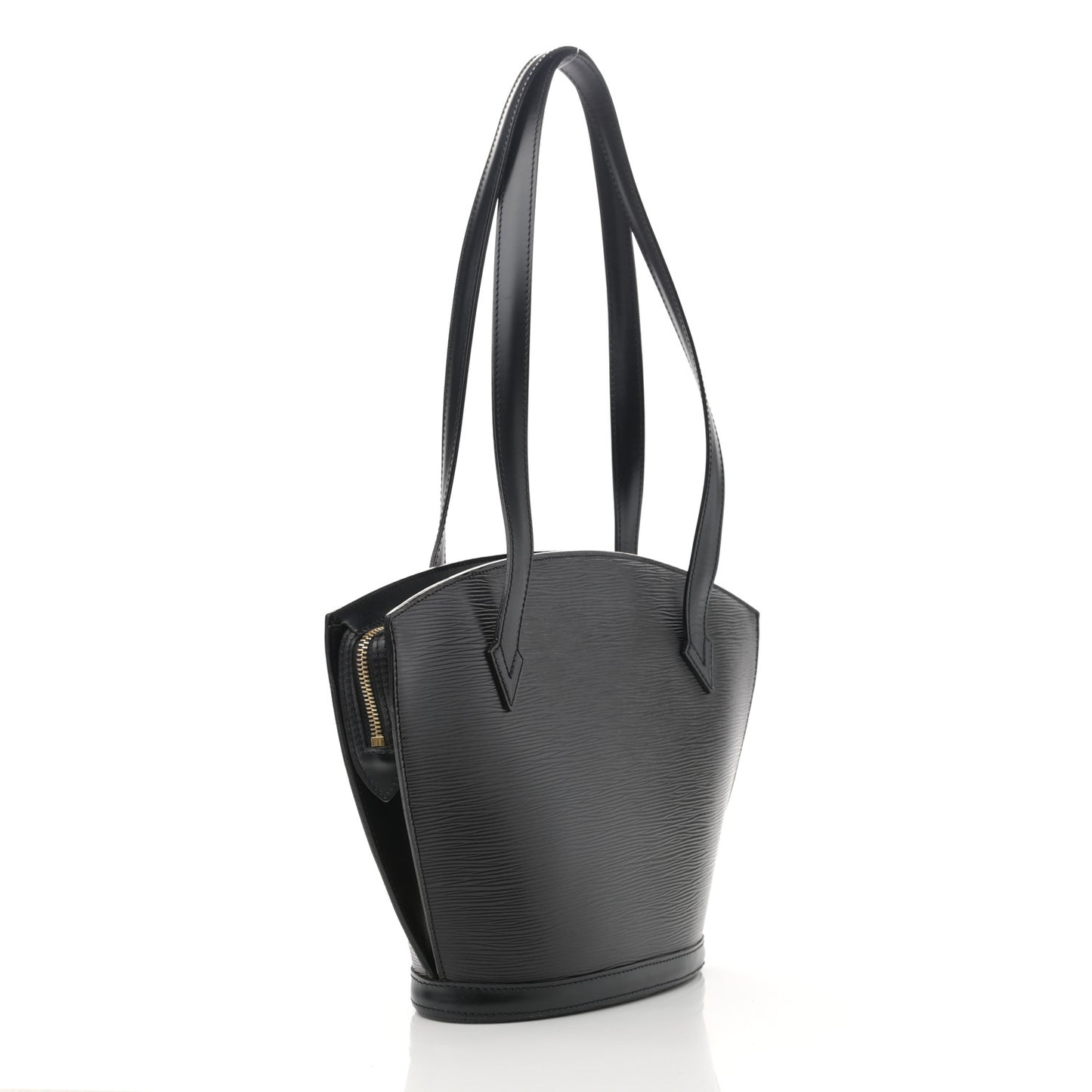 Epi Saint Jacques PM Long Straps Black