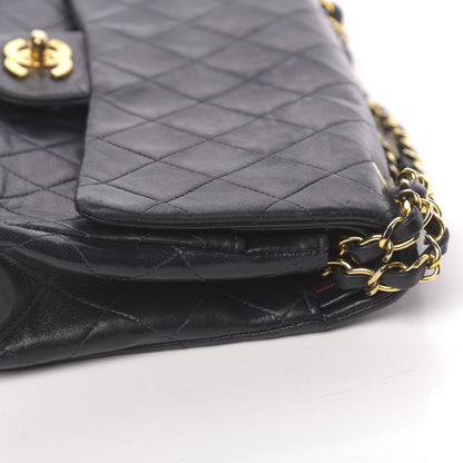 Chanel Lambskin Quilted Medium Double Flap Navy 11 of 28
