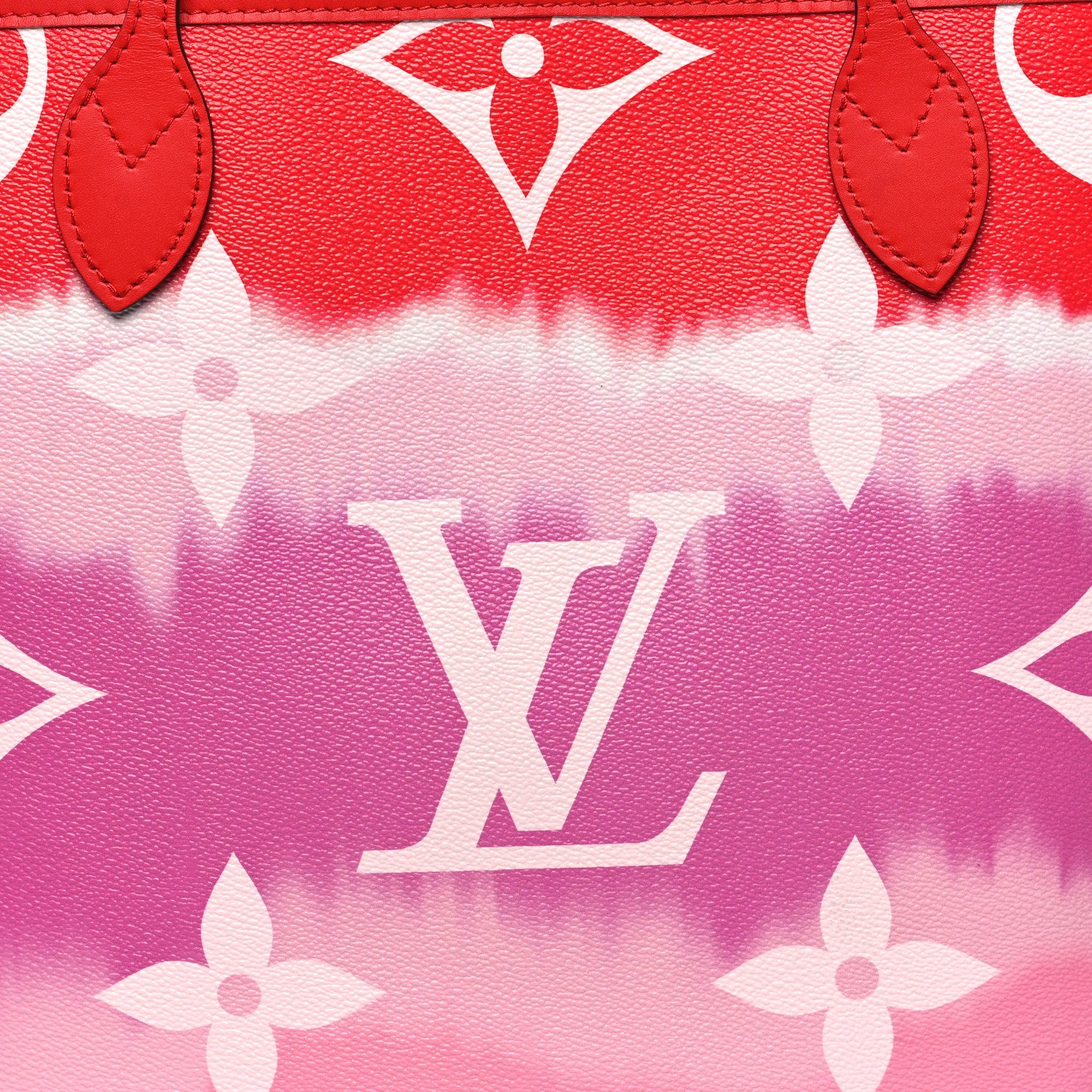 Louis Vuitton Monogram Escale Neverfull MM Rouge 11 of 13