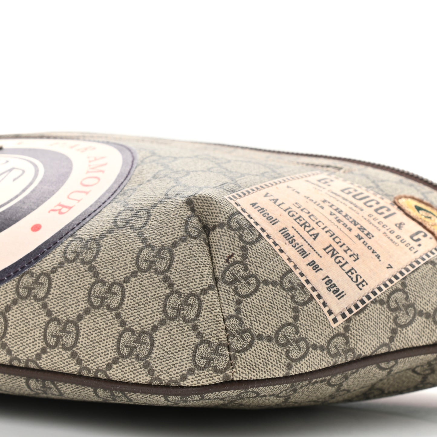 GG Supreme Monogram Courrier Belt Bag Beige New Acero
