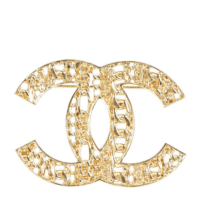 Chanel Chain CC Brooch Pin Gold 1 of 5