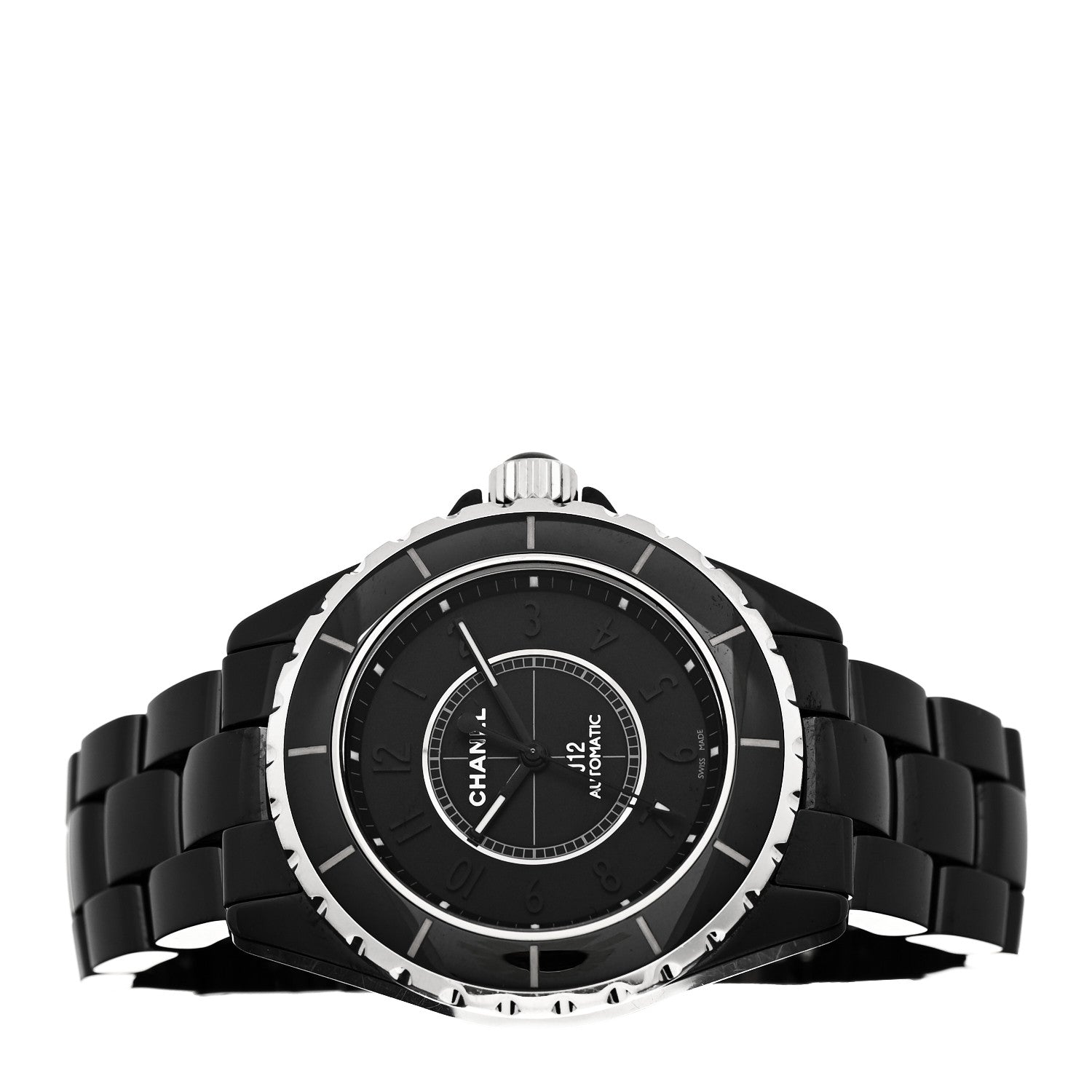Chanel Stainless Steel Ceramic 38mm J12 Phantom Automatic Watch Black 2 of 5