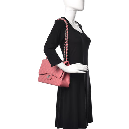 Chanel Lambskin Quilted Jumbo Double Flap Pink 2 of 14