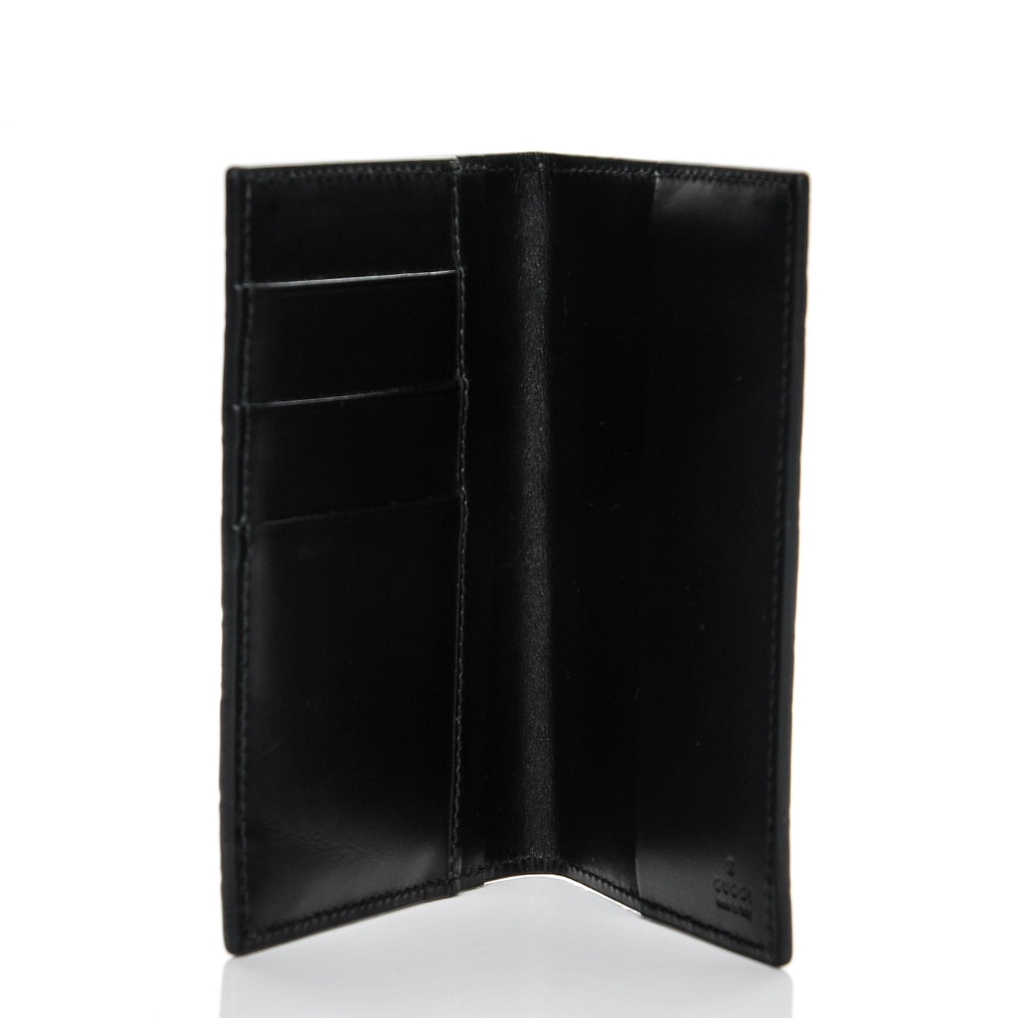 Guccissima Signature Passport Case Black