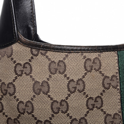 Gucci Monogram Web Jackie O Hobo Dark Brown 9 of 12