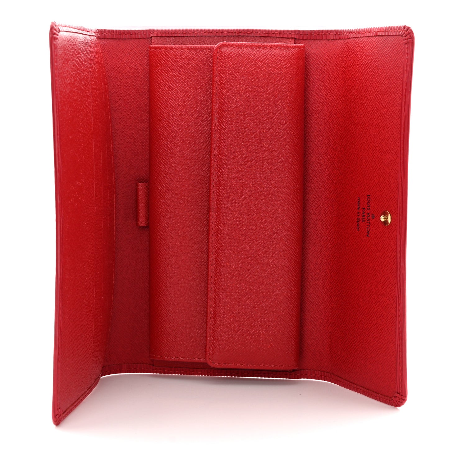 Epi Porte Tresor International Wallet Castillan Red