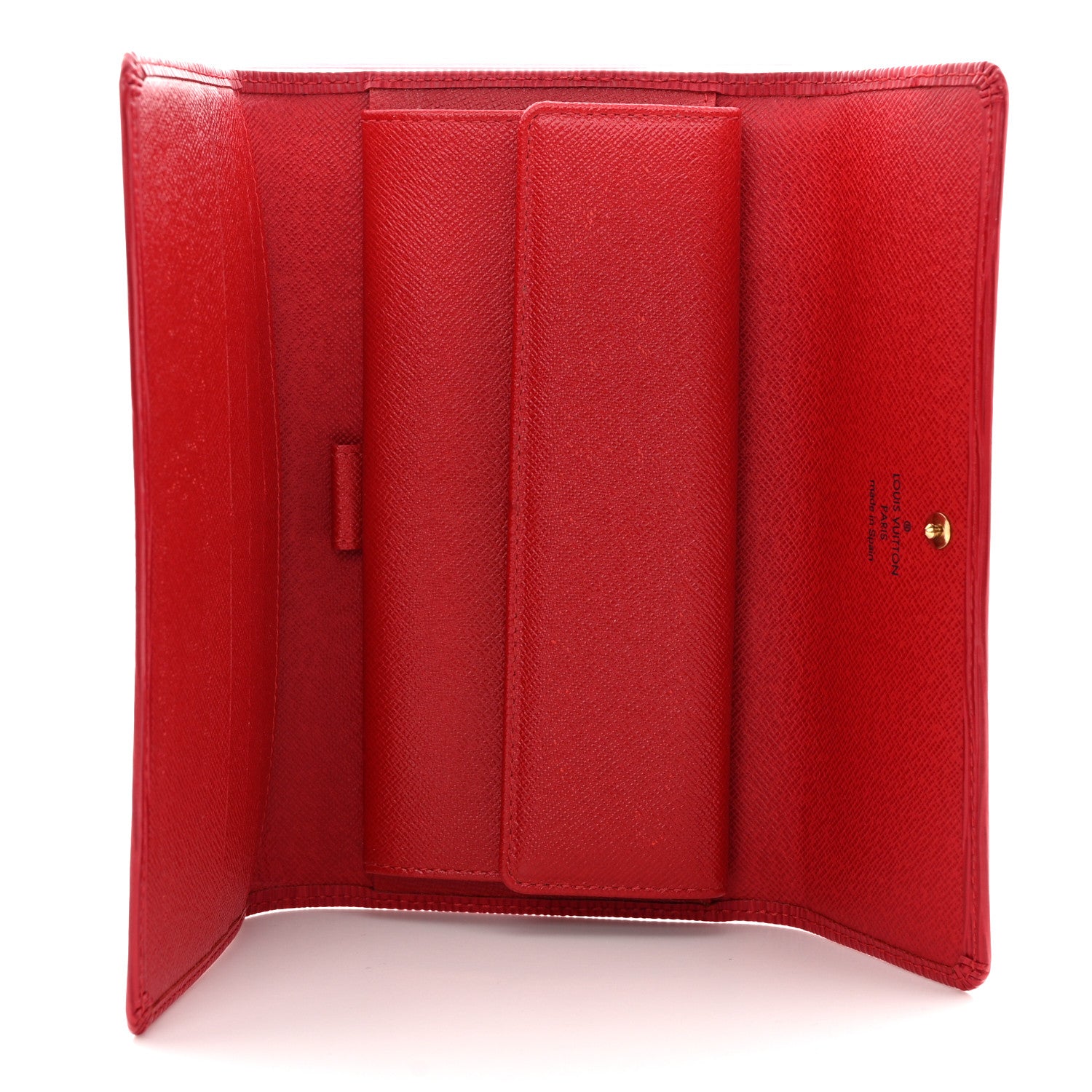 Louis Vuitton Epi Porte Tresor International Wallet Castillan Red 5 of 11