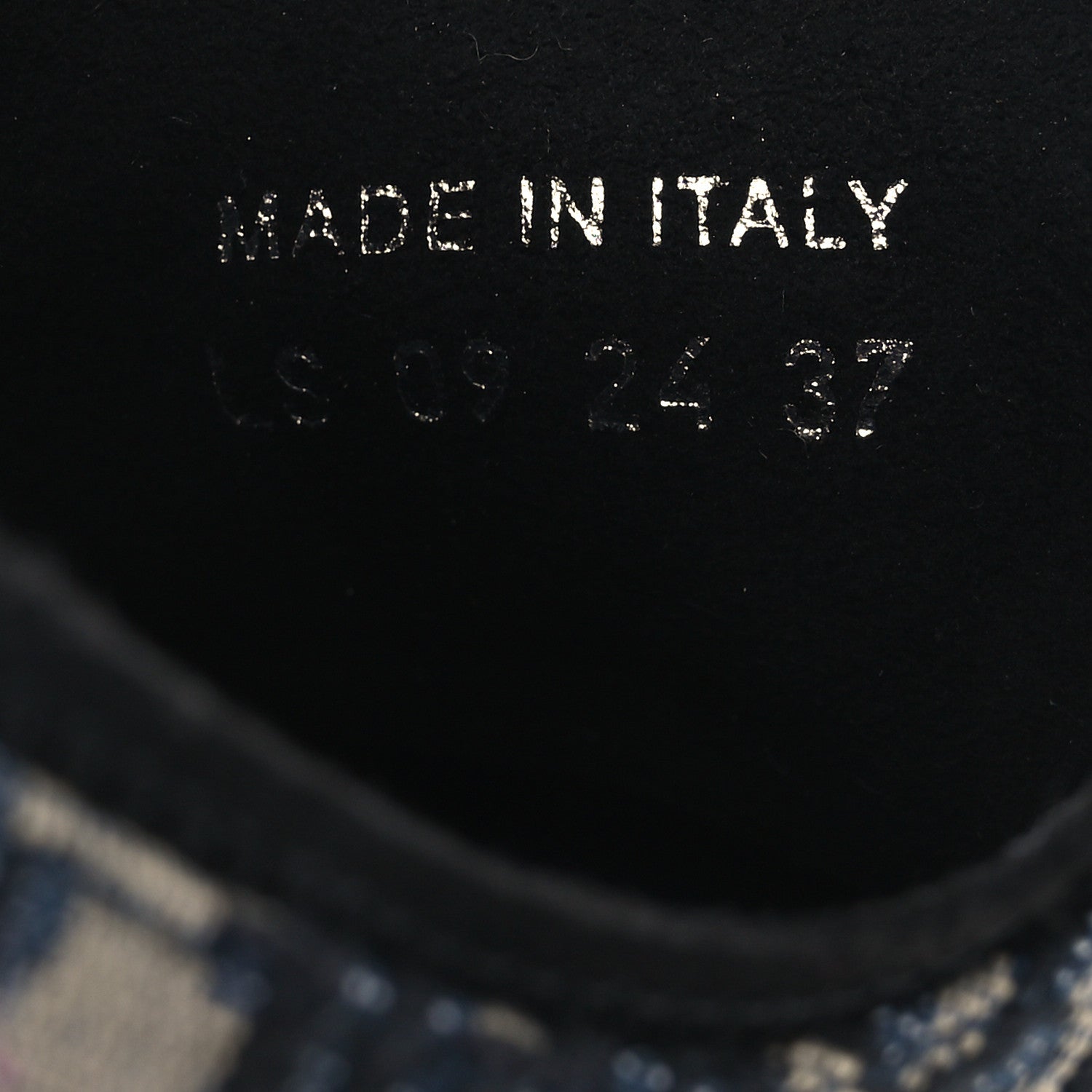 Christian Dior Canvas Oblique Walk'N'Dior Low Top Sneakers 37 Deep Blue 10 of 13
