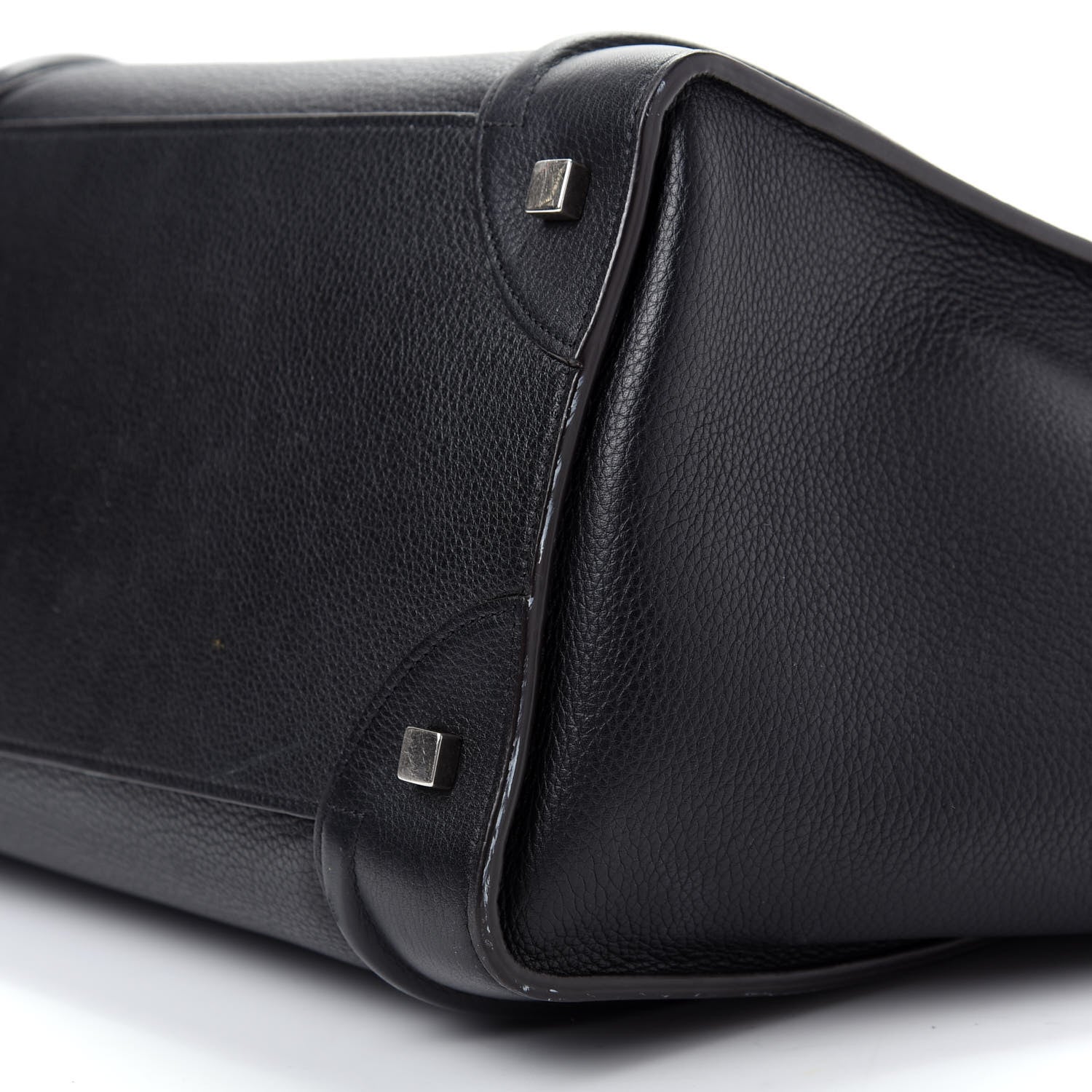 Celine Drummed Calfskin Mini Luggage Black 7 of 11