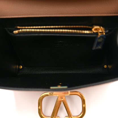Valentino Garavani Grainy Calfskin Small VSling Top Handle Bag Poudre 5 of 9