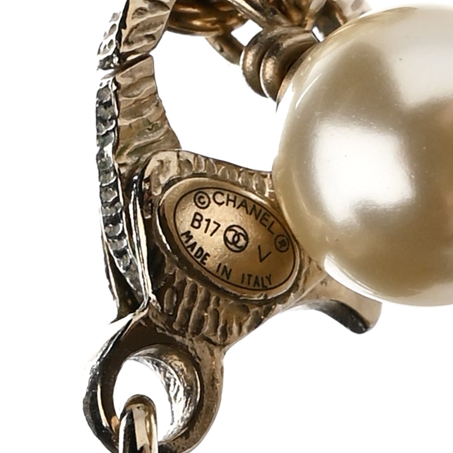 Pearl CC Necklace Light Gold
