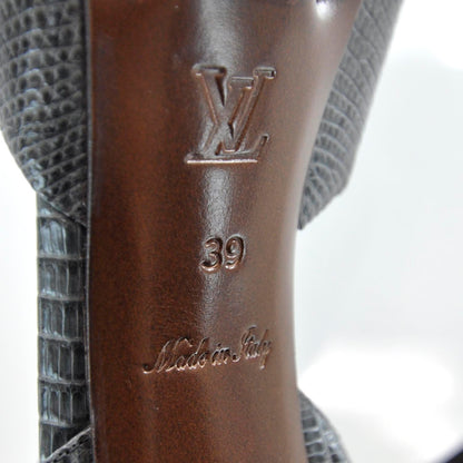 Louis Vuitton Lizard Skin Platform Heels 39 6 of 6