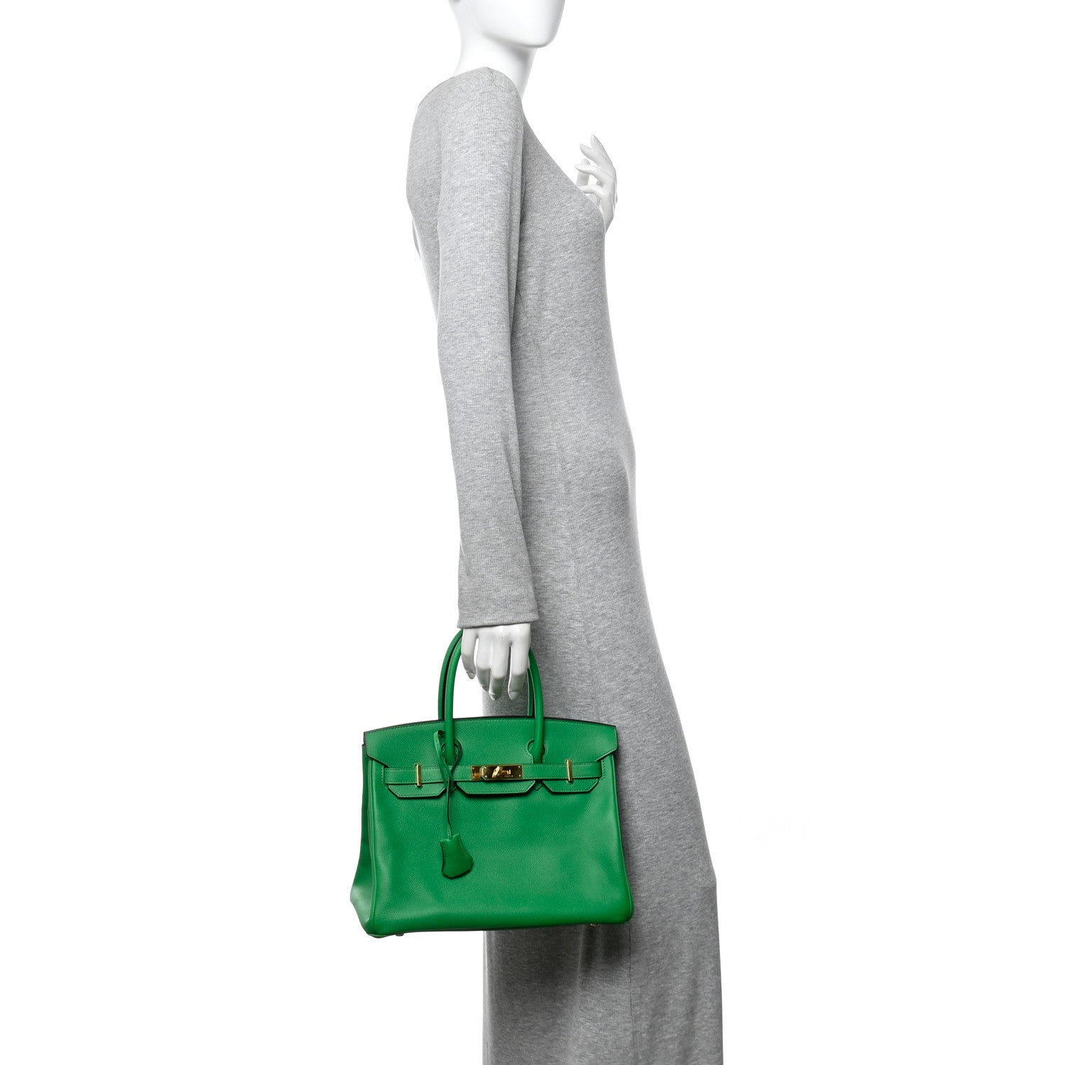 Hermes Epsom Birkin 30 Bambou 4 of 21