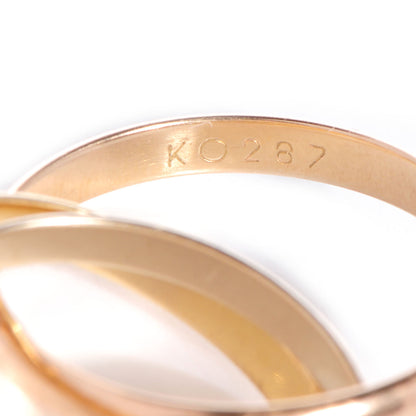 Cartier 18k Pink Yellow White Gold Trinity Ring 53 US 6.25 3 of 6