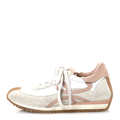 Loewe Nylon Suede Flow Runner Sneakers 41 White Powder 1 of 8