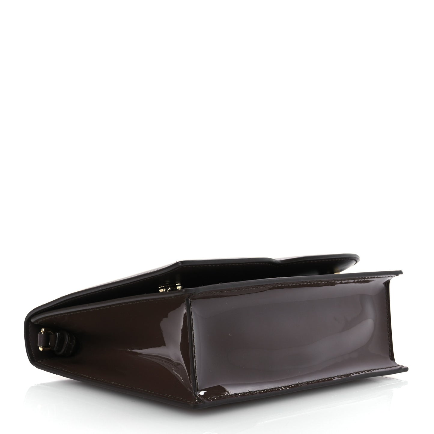 Patent DG Logo Flap Crossbody Bag Fango Brown