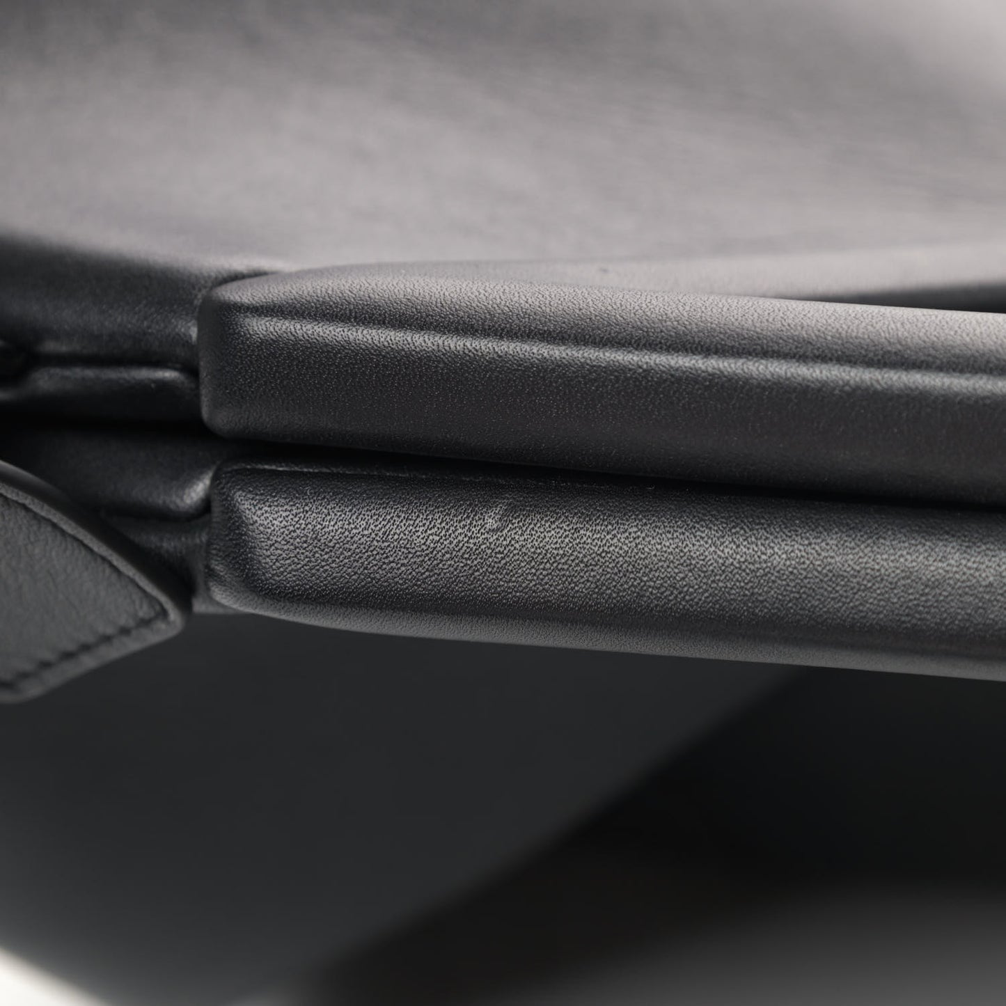 Calfskin Small The Point Triangle Bag Black