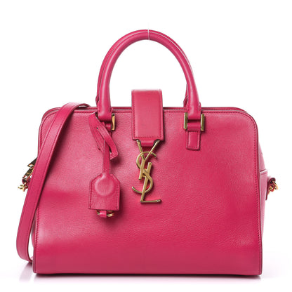Saint Laurent Calfskin Monogram Baby Cabas Fuchsia 1 of 17
