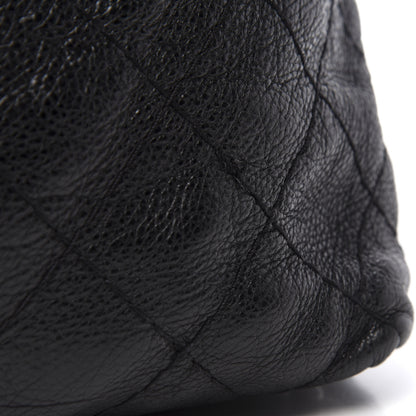 Chanel Glazed Calfskin On The Road Drawstring Tote Black 10 of 12
