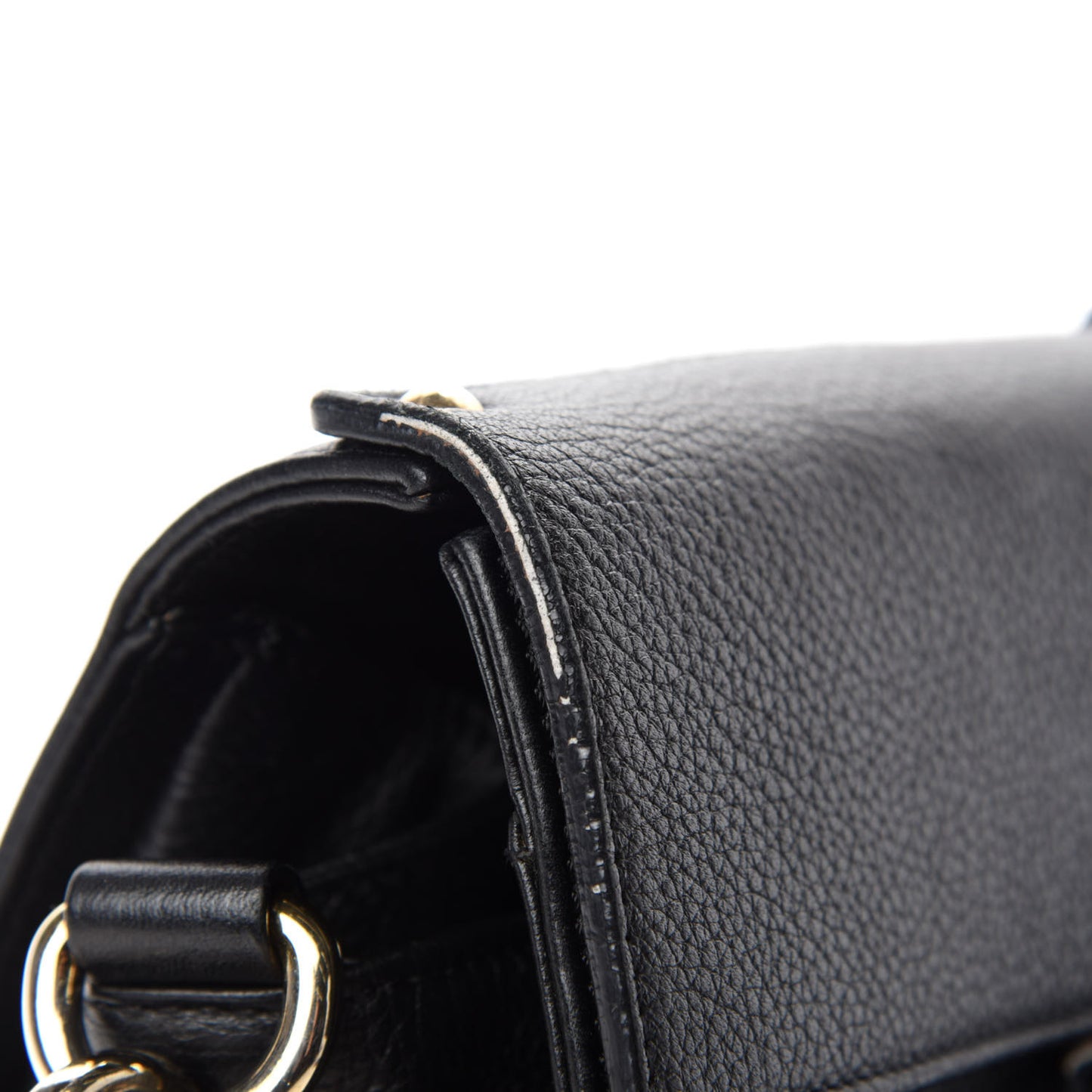 Calfskin Large Rosalie Satchel Black