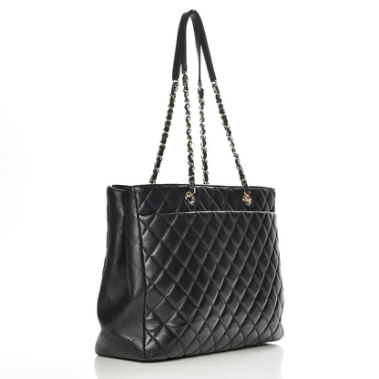 Chanel Calfskin Quilted Timeless Tote Black 3 of 7