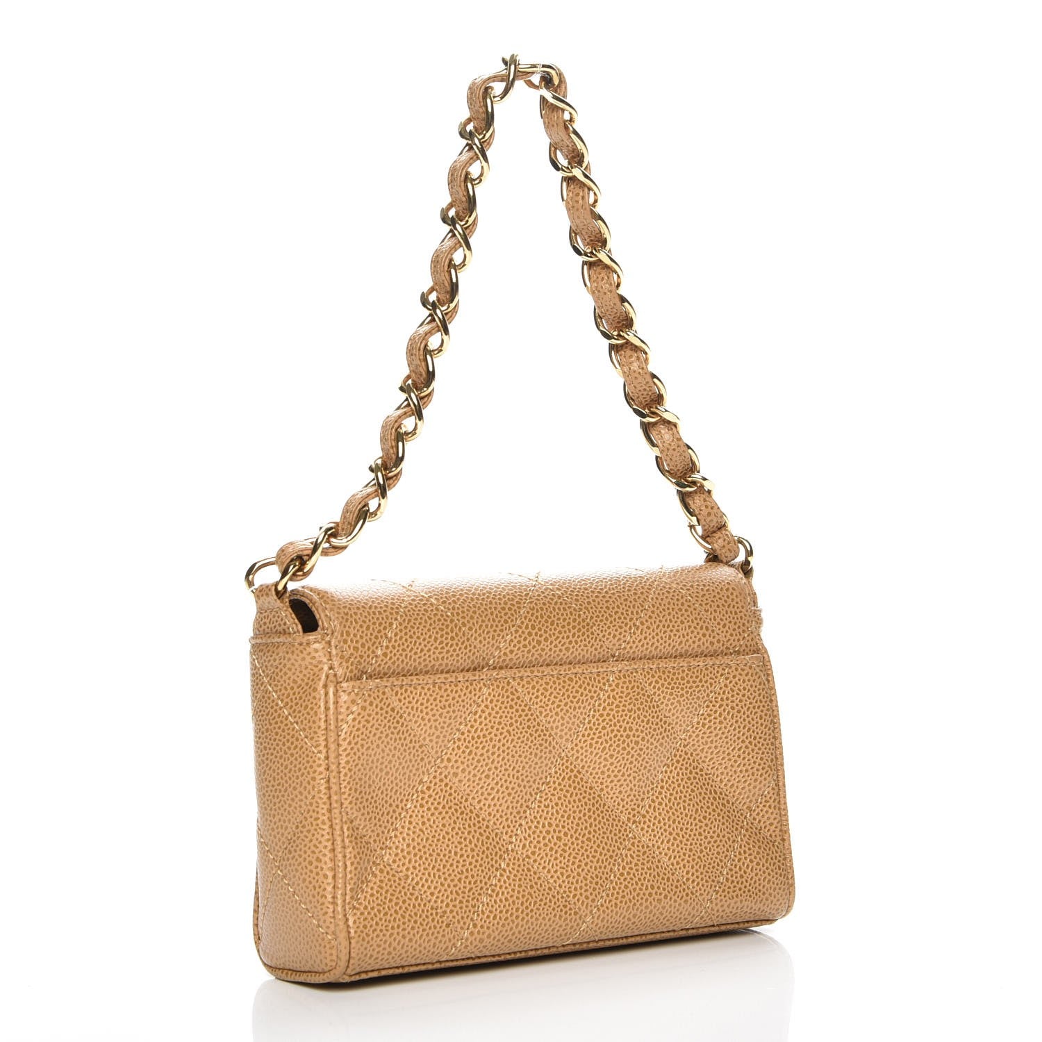 Chanel Caviar Quilted Handbag Dark Beige 3 of 9