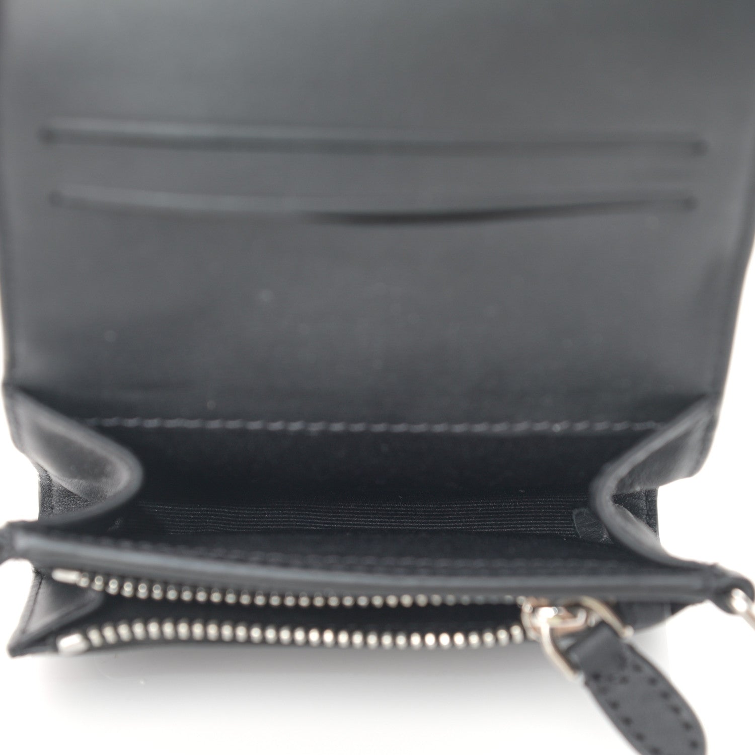 Burberry London Check Small Wallet With Strap Dark Charcoal 4 of 9