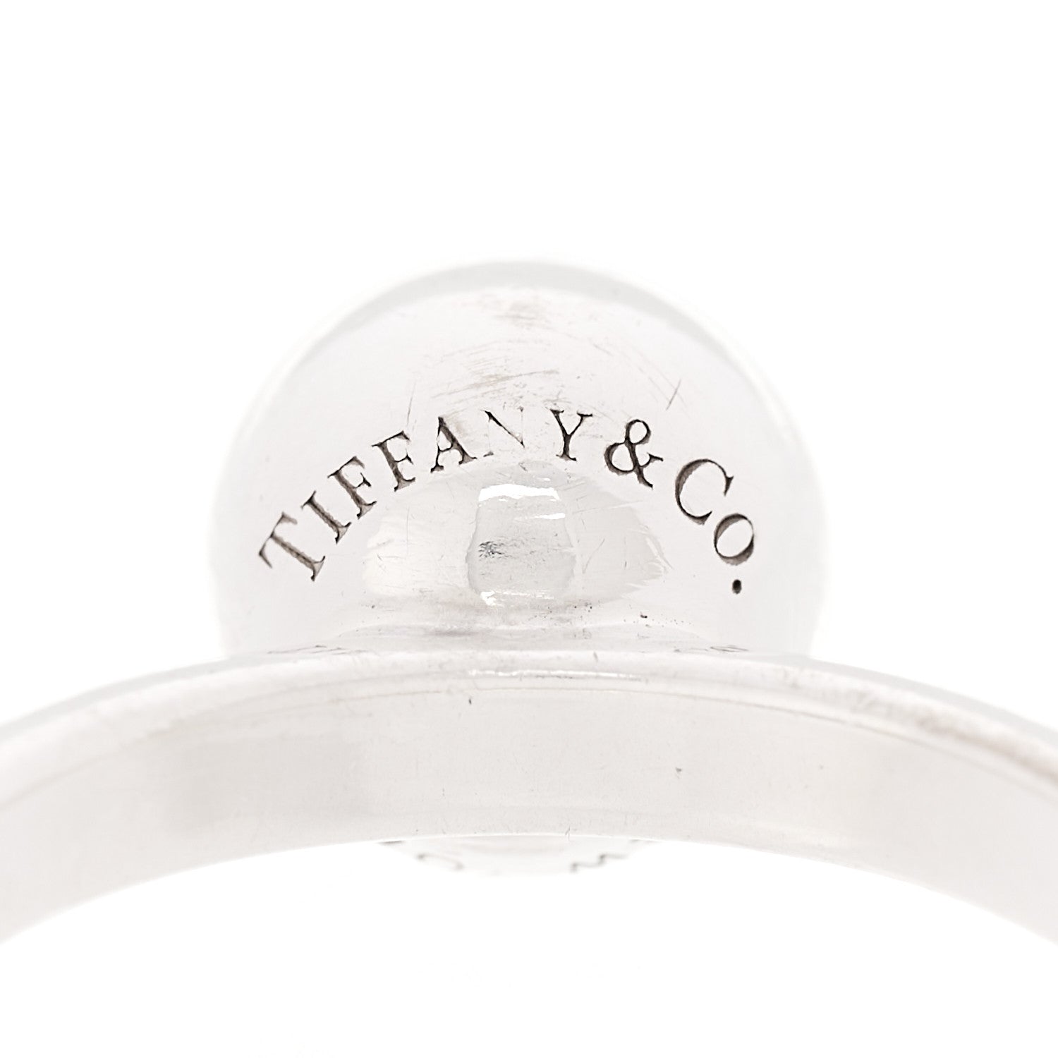 Tiffany Sterling Silver 8mm Hardwear Ball Ring 49 4.75 6 of 6