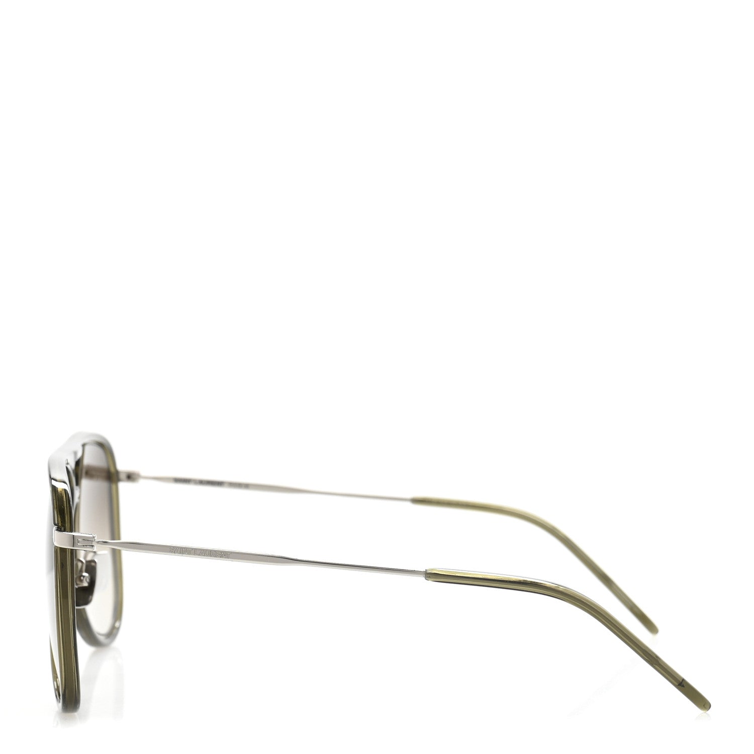 Saint Laurent Metal Aviator Classic 11 Rim Sunglasses Grey 3 of 8