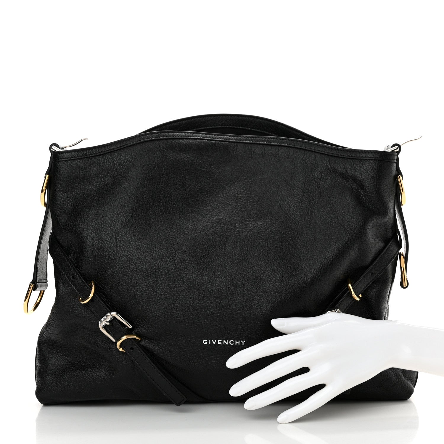 Givenchy Calfskin Medium Voyou Bag Black 2 of 8
