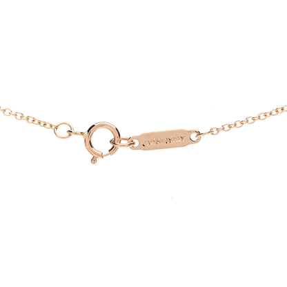 Tiffany 18K Rose Gold Diamond Paper Flowers Pave Pendant Necklace 4 of 4