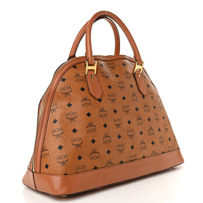 MCM Visetos Heritage Bowler Bag Cognac 3 of 11