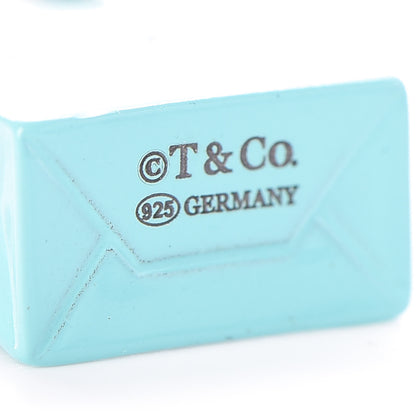 Tiffany Sterling Silver Enamel Shopping Bag Charm Pendant 3 of 3