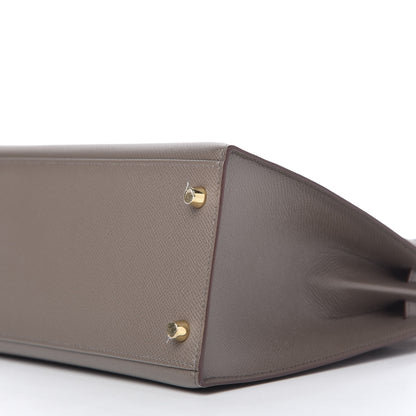 Hermes Epsom Kelly Sellier 28 Etain 6 of 11