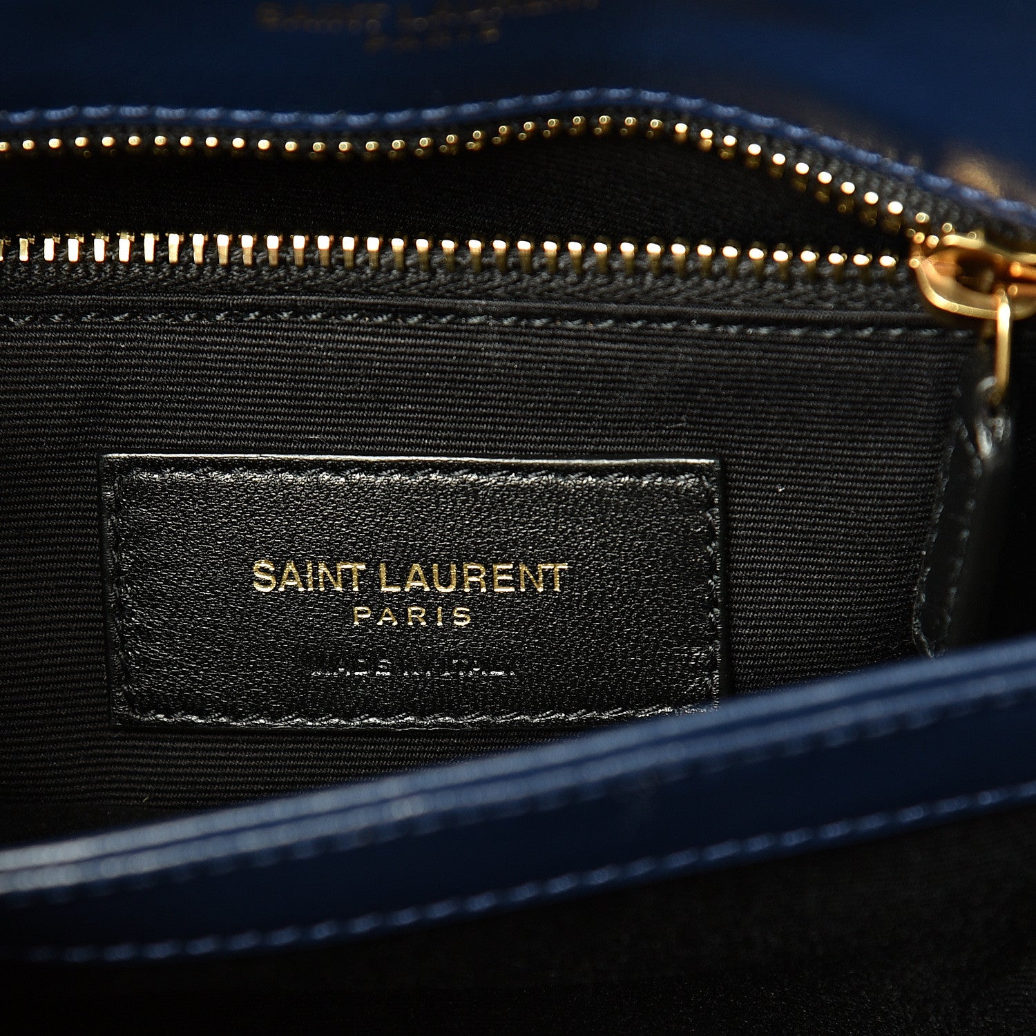 Saint Laurent Calfskin Y Quilted Monogram Toy Loulou Crossbody Bag New Cobalt 5 of 11