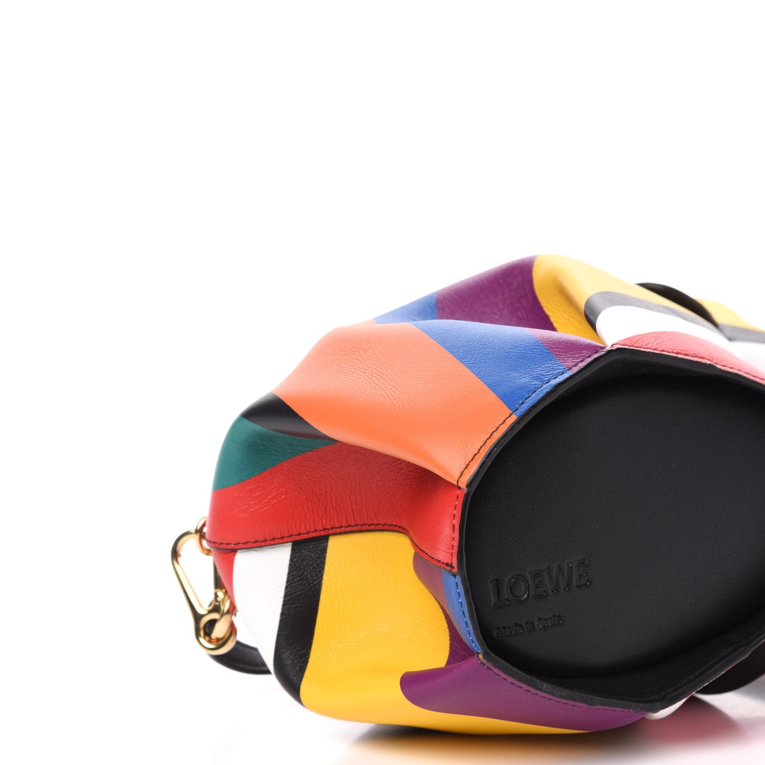 Loewe Calfskin Mini Striped Elephant Crossbody Bag Multicolor 6 of 9