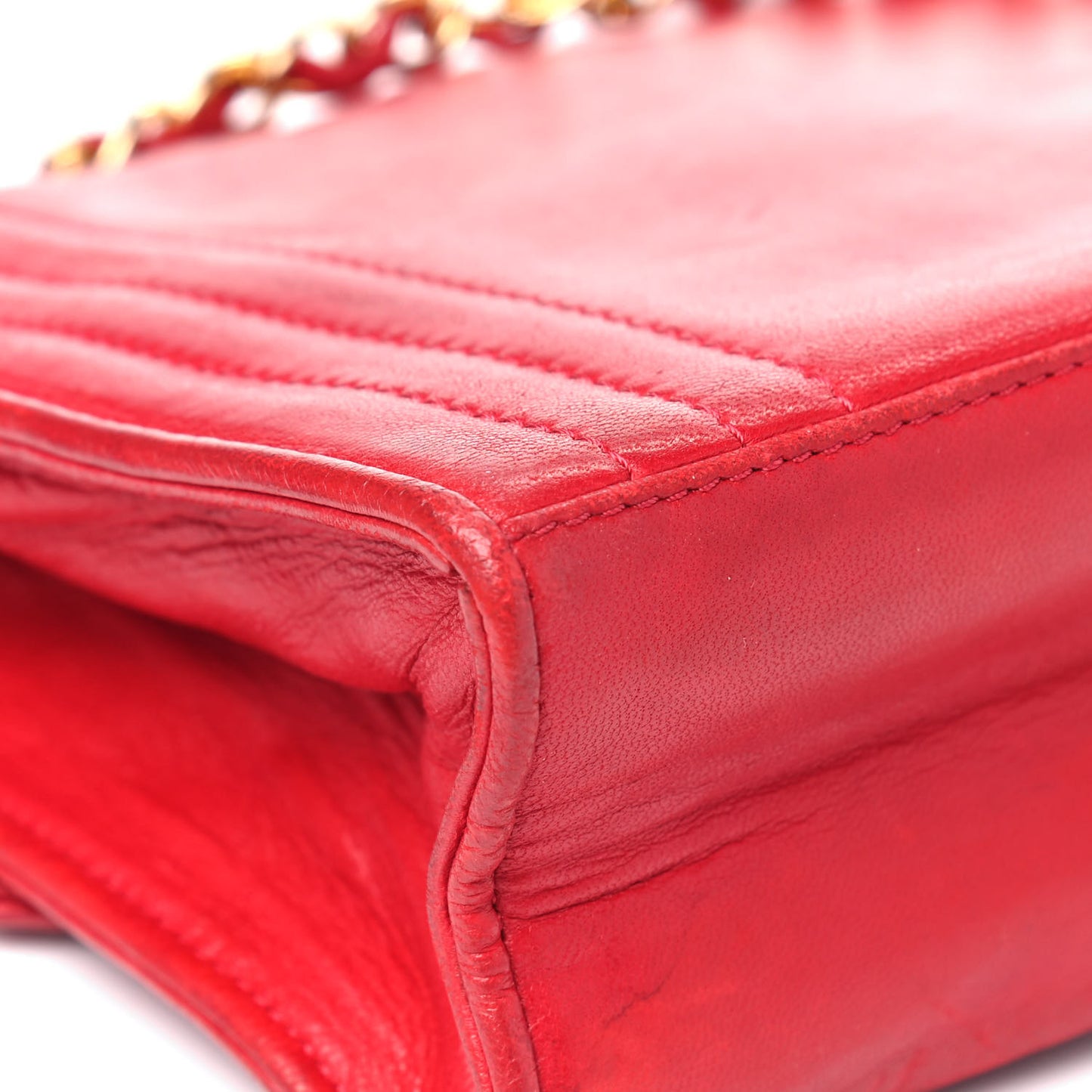 Lambskin CC Envelope Single Flap Red