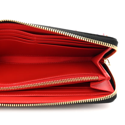 Christian Louboutin Calfskin Loubinthesky Panettone Wallet Black Multicolor 5 of 8