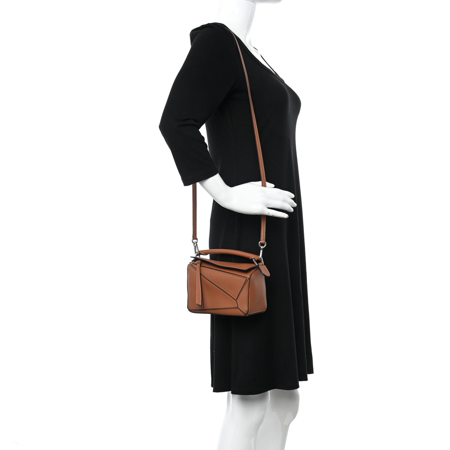 Calfskin Mini Puzzle Bag Tan